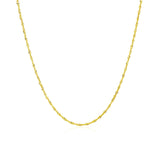 10k Yellow Gold Singapore Chain 1.0mm