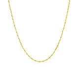 14k Yellow Gold Singapore Chain 1.0mm