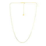 14k Yellow Gold Adjustable Snake Chain 0.85mm