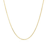10k Yellow Gold Cable Chain 1.1mm