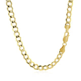 5.3mm 14k Yellow Gold Curb Chain