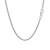 Sterling Silver 1.8mm Diamond Cut Rope Style Chain