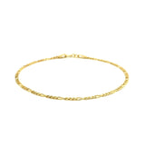 14k Yellow Gold Figaro Bracelet 1.5mm