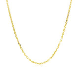 14k Yellow Gold Diamond Cut Cable Link Chain (1.50 mm)