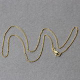10k Yellow Gold Diamond Cut Cable Link Chain (1.10 mm)