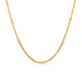 14k Yellow Gold Classic Box Chain 1.4mm