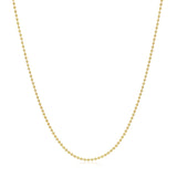 14k Yellow Gold Bead Chain 1.0mm