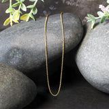 14k Yellow Gold Bead Chain 1.0mm