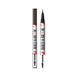 Maybelline Build-A-Brow 2-in-1 Eyebrow Pen & Setting Gel - Ash Brown: Shape, Define & Set Brows for a Lasting, Natural Look