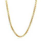 3.4mm 14k Yellow Gold Round Box Chain