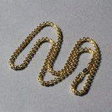 3.4mm 14k Yellow Gold Round Box Chain