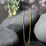 14k Yellow Gold Semi Solid Box Chain 1.6mm