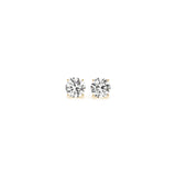 1/2 cttw Lab Grown Round Diamond Stud Earrings 14k Yellow Gold (G/VS2)
