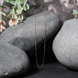 14k Rose Gold Classic Box Chain 0.4mm