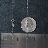 Double Extendable Piatto Chain in 14k White Gold (1.2mm)