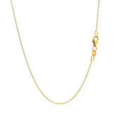 Double Extendable Cable Chain in 14k Yellow Gold (1.0mm)