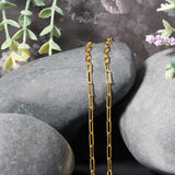 14K Yellow Gold Paperclip Chain (2.5mm)
