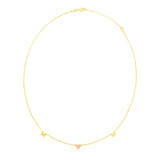 14k Yellow and Rose Gold Mom Necklace