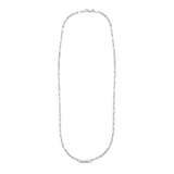 Sterling Silver Rhodium Plated Paperclip Chain (3.0 mm)