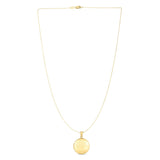 14k Yellow Gold Tree of Life Locket Necklace