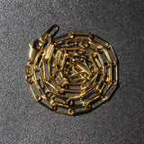 14K Yellow Gold Wide Paperclip Chain (3.3mm)