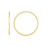 Endless Hoop Style Earrings in 14K Yellow Gold