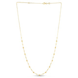 14k Yellow Gold Bead Necklace