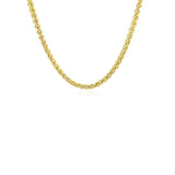 14k Yellow Gold 2.8mm Light Weight Wheat Chain