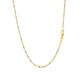 14k Yellow Gold Singapore Chain 1.5mm