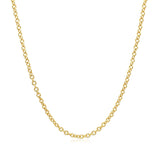 14k Yellow Gold Round Cable Link Chain 1.9mm