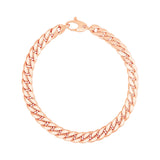 14K Rose Gold Cuban Link Bracelet