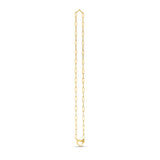 14k Yellow Gold Heart Element Paperclip Necklace