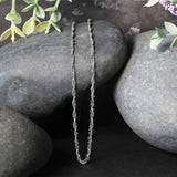 14k White Gold Singapore Chain 1.7mm