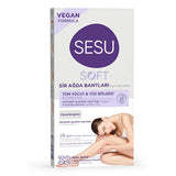 Sesu Soft Wax Strips for Hair Removal - Easy, Quick, Dermatologically Tested - 32 Strips