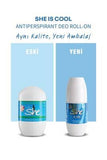 She Cool: Alcohol & Paraben-Free Roll-On Deodorant for Women - Refreshing, Moisturizing, Sensitive Skin Friendly, 50 ml