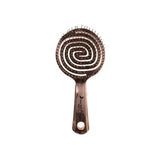 Nascita 3D Flexi Kontrol Hair Brush - Chrome Finish Detangling Brush for Curly Hair