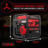 4500W Open Frame Inverter Generator w/ CO Alert DB5041C