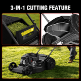22" 170cc Gas Self-Propelled 3-in-1 Lawn Mower V8622S