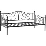 Twin size French Country Style Black Metal Day Bed Frame