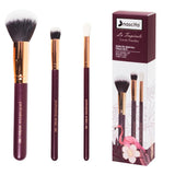 Nascita Tropicale 3-Piece Makeup Brush Set for Seamless Blending