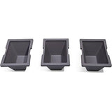 Espresso Rectangular Plastic Raised Garden Bed Planter Box with Removeable Trays
