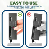 GTE Deluxe Diamond & Gemstone Analyzer Tester for Moissanites Stones Lab-created Simulants with Gauge
