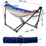 Tranquillo Uniki Canvas Hammock with Stand for Ultimate Relaxation