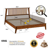 Kaylin Solid Wood Bed Frame