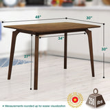 Verve 48 inches Solid Wood Dining Table