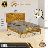 Sierra Solid Wood Bed Frame