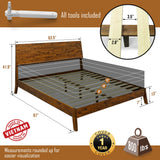 Serenity Solid Wood Bed Frame
