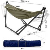Tranquillo Uniki Canvas Hammock with Stand for Ultimate Relaxation