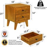 Silvia Solid Wood Nightstand