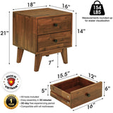 Silvia Solid Wood Nightstand